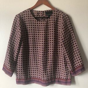 ❤️Cynthia Rowley Silky Geometric Shirt Size XS